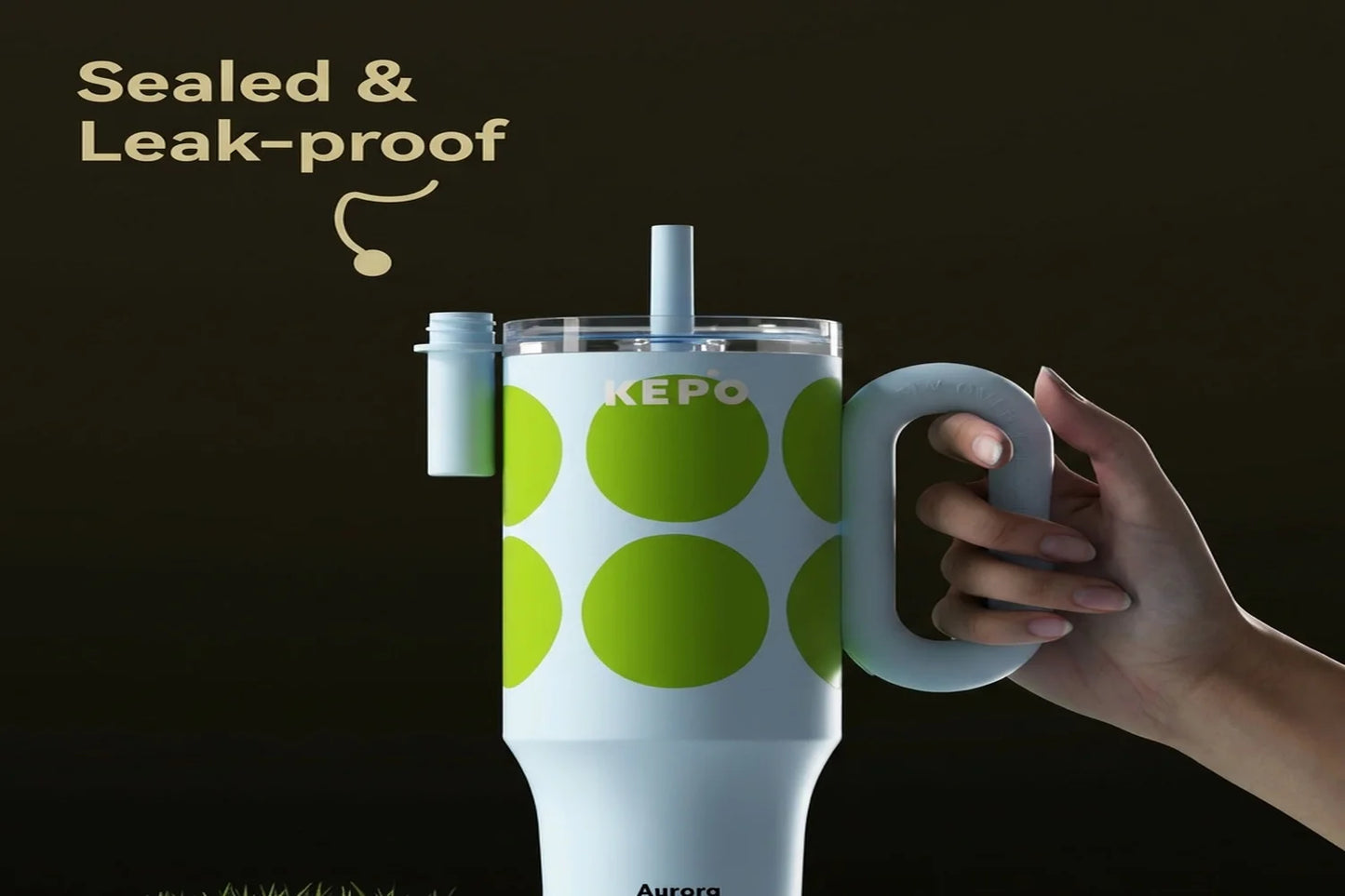 KEPO KC015 Straw Cap - Tight Fit Design Anti-Lost 360 Leak-Proof
