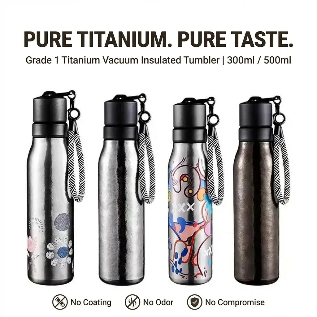 Ultralight titanium backpacking cup packaged