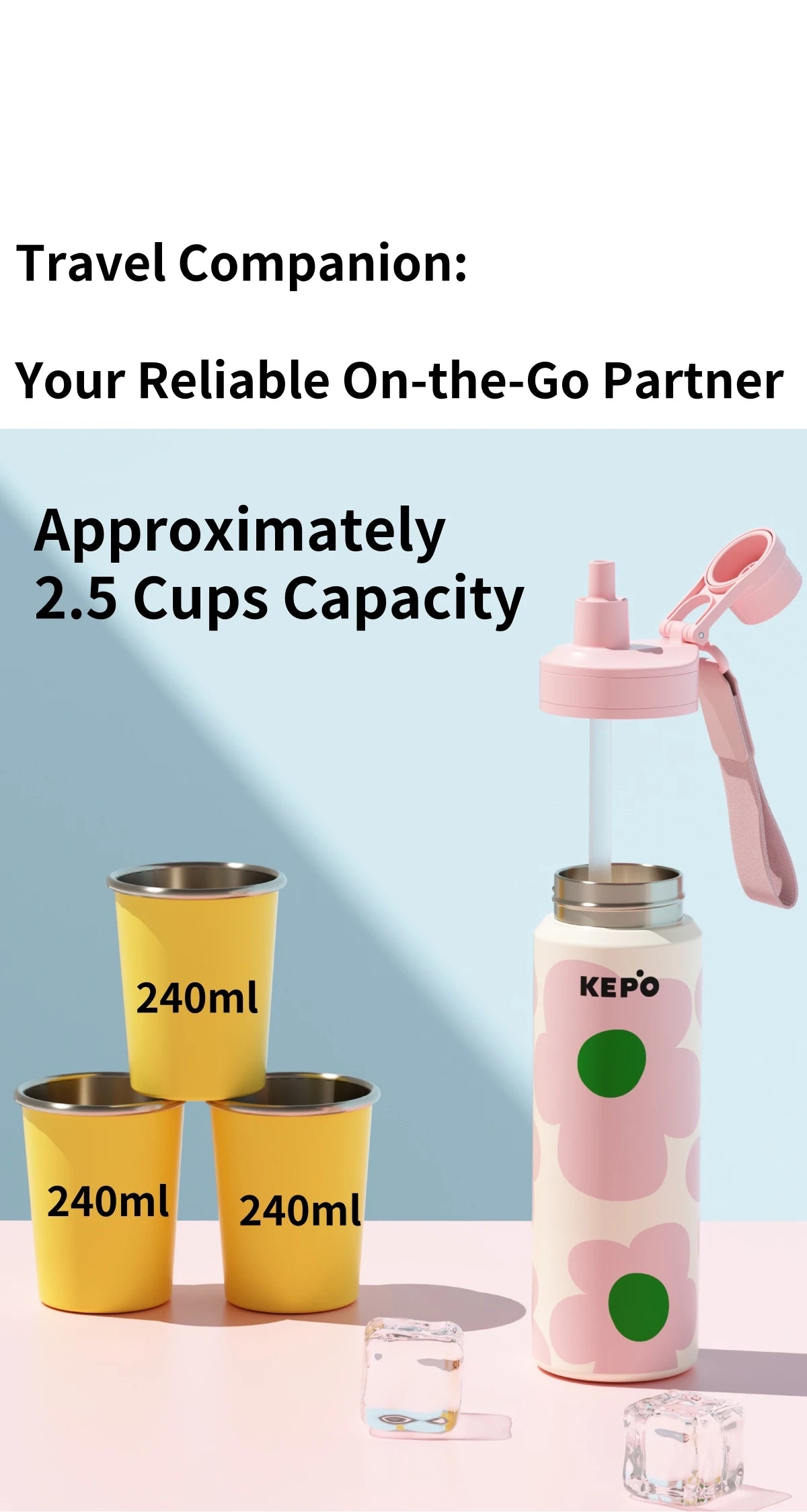 KEPO 600ml Capacity - 2.5 Cups