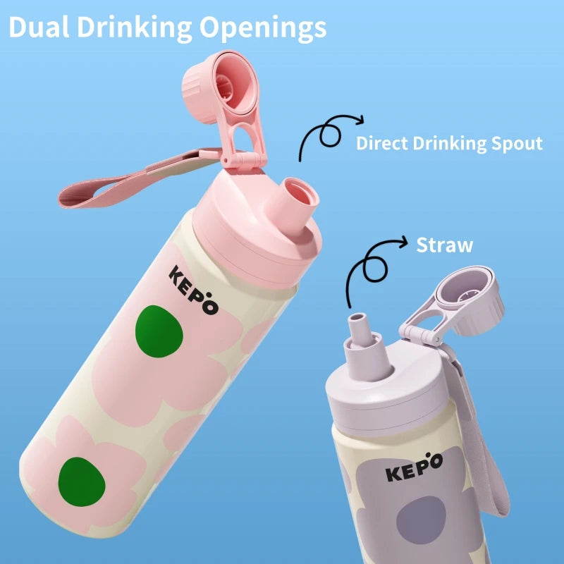 KEPO Water Bottle - Dual Drinking Openings