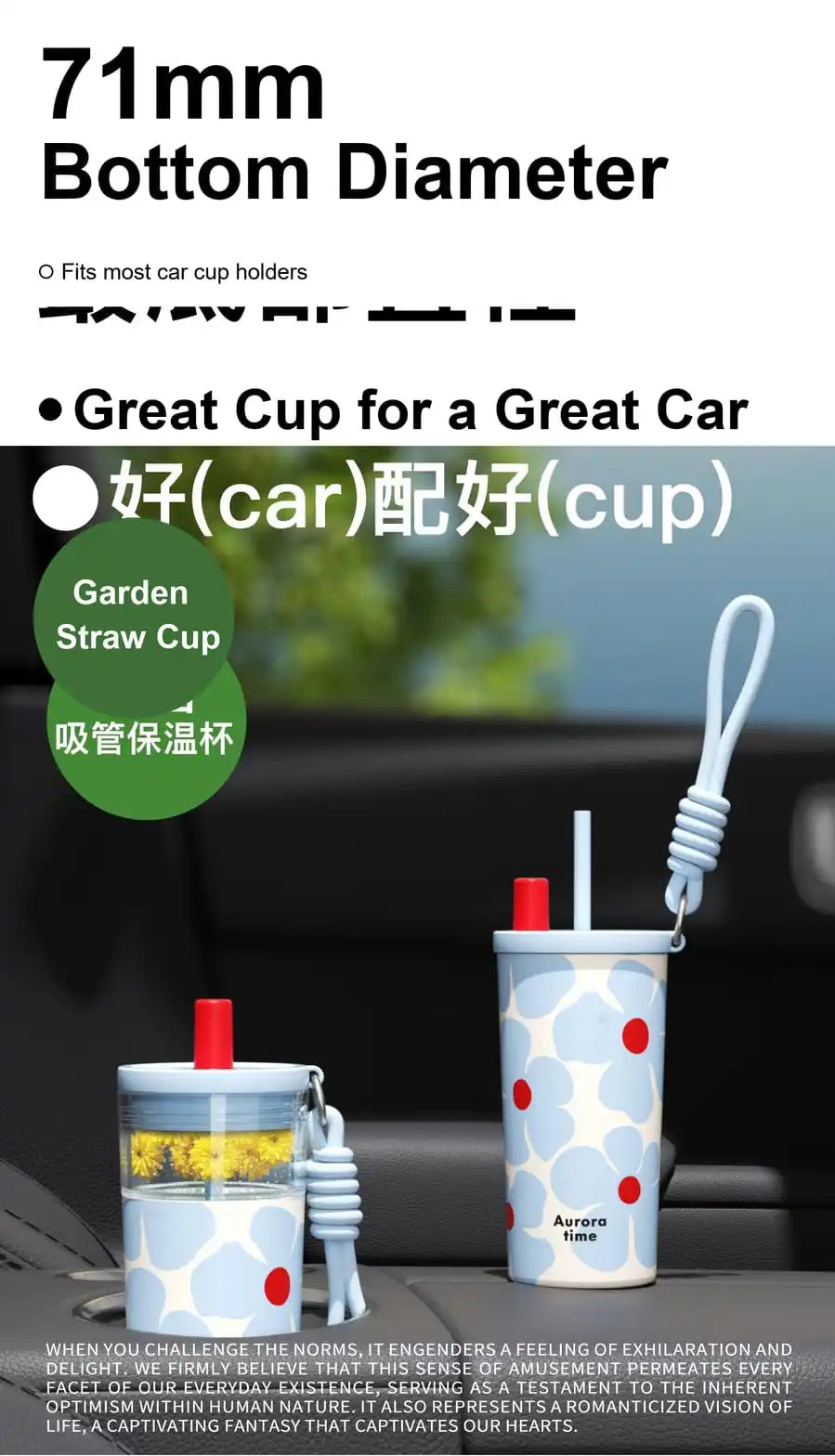 KEPO 700ml Tea Infuser Straw Tumbler | Detachable Tea Filter | 316L Liner | Leak-Proof with Lanyard
